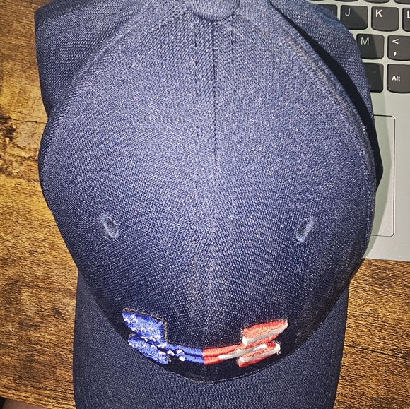 Under Armour - UA Men's "Freedom" Blitzing Cap, USA Flag, Blue L/XL - Picture 3 of 4